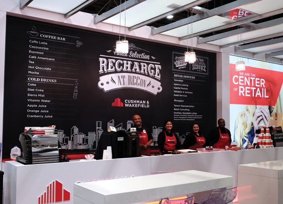 Cushman & Wakefield ICSC Chalkboard - large format display